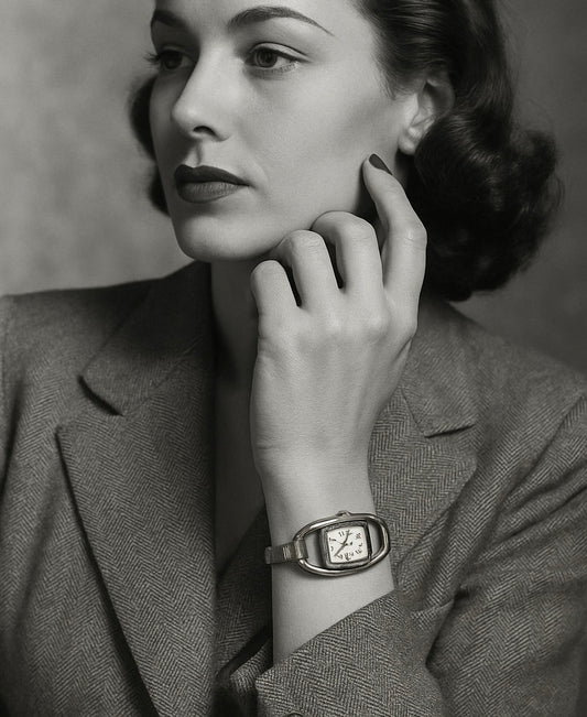 Orologio Marquisane meccanico in argento massiccio, anni ‘40