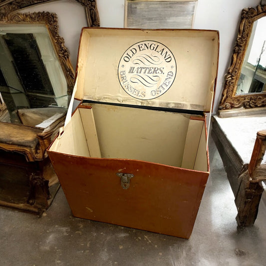 Cappello cilindro con cappelliera in feltro di pelliccia Belle Époque