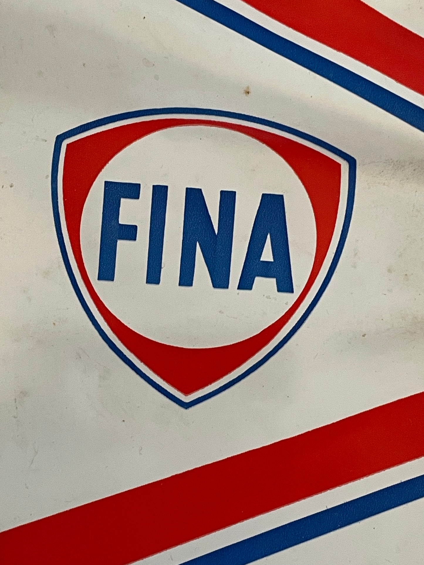 Galleggiante pubblicitario vintage, Fina oil anni 60 automobili ma