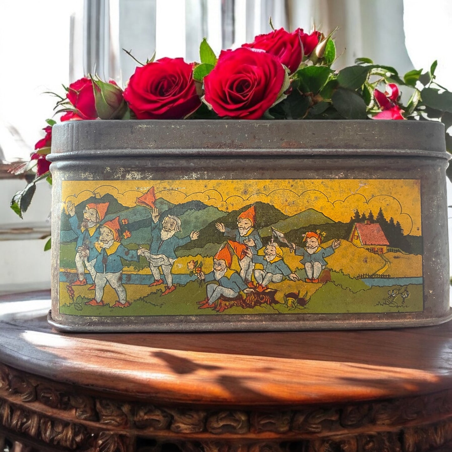 Scatola molto rara Biancaneve latta anni ‘30