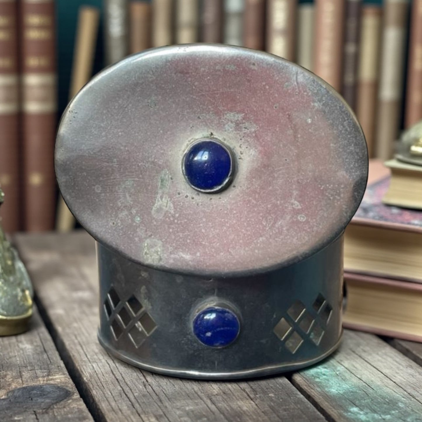 Scatola Art Déco con lapis brucia essenze da tavola anni ‘20 - ‘30