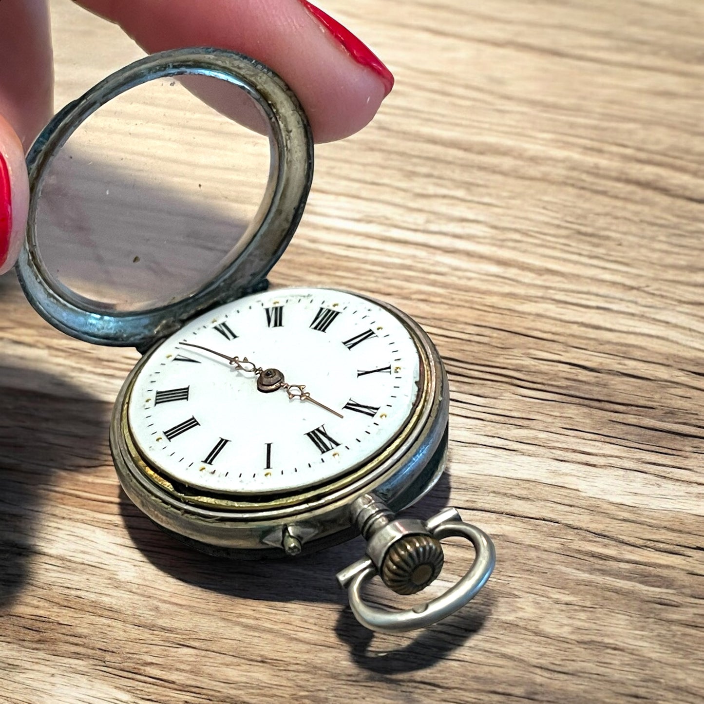 Orologio fine ‘800 monachina in argento