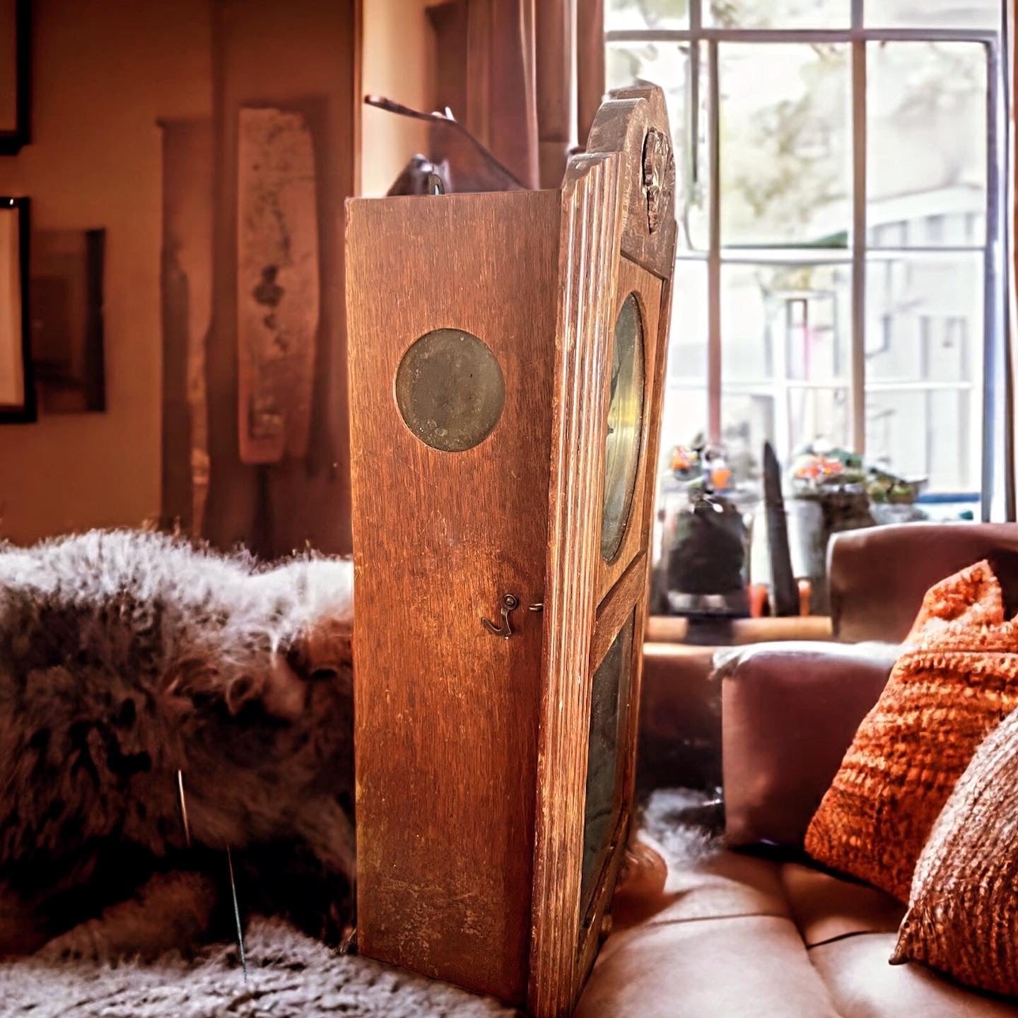 Antique Dutch grandfather clock