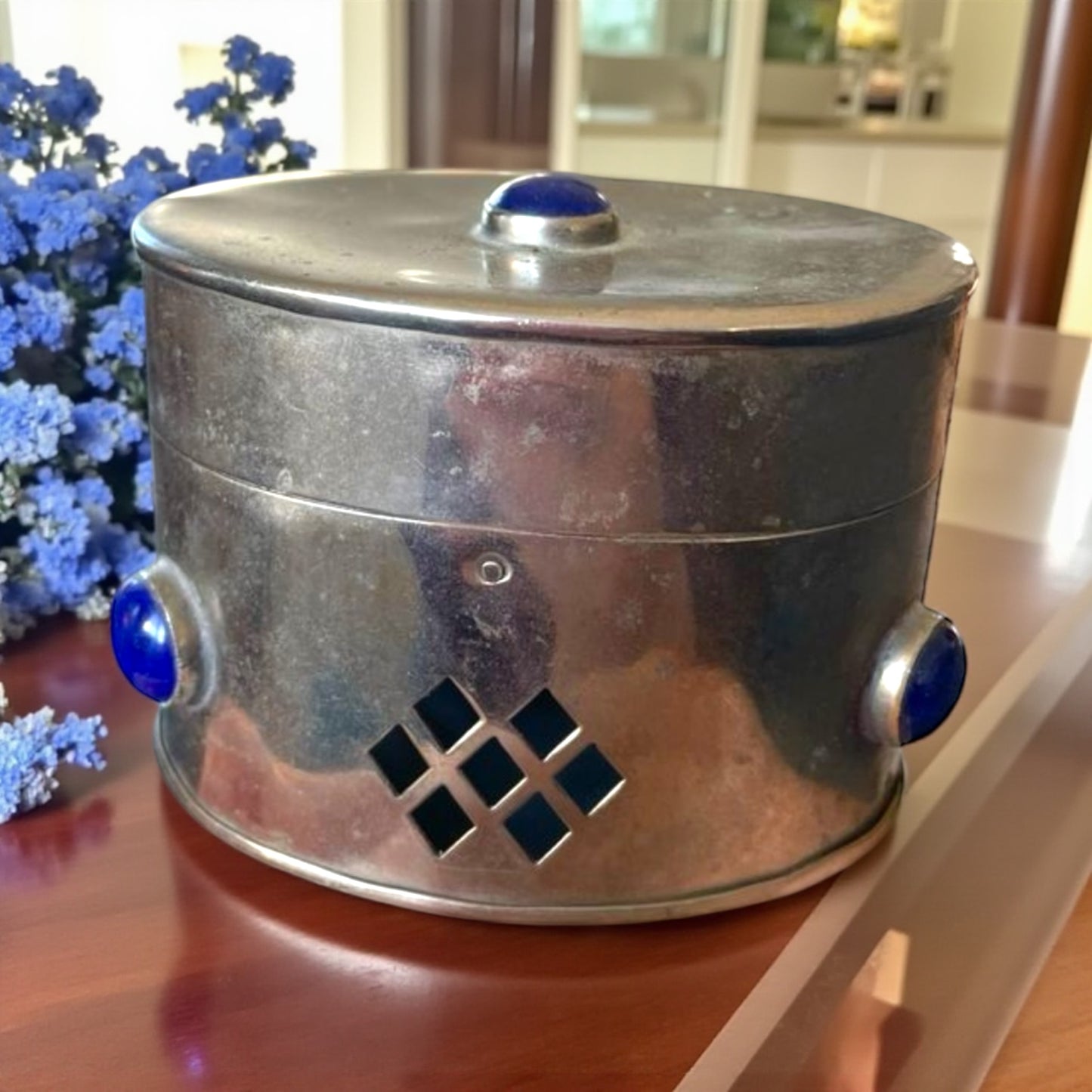 Scatola Art Déco con lapis brucia essenze da tavola anni ‘20 - ‘30