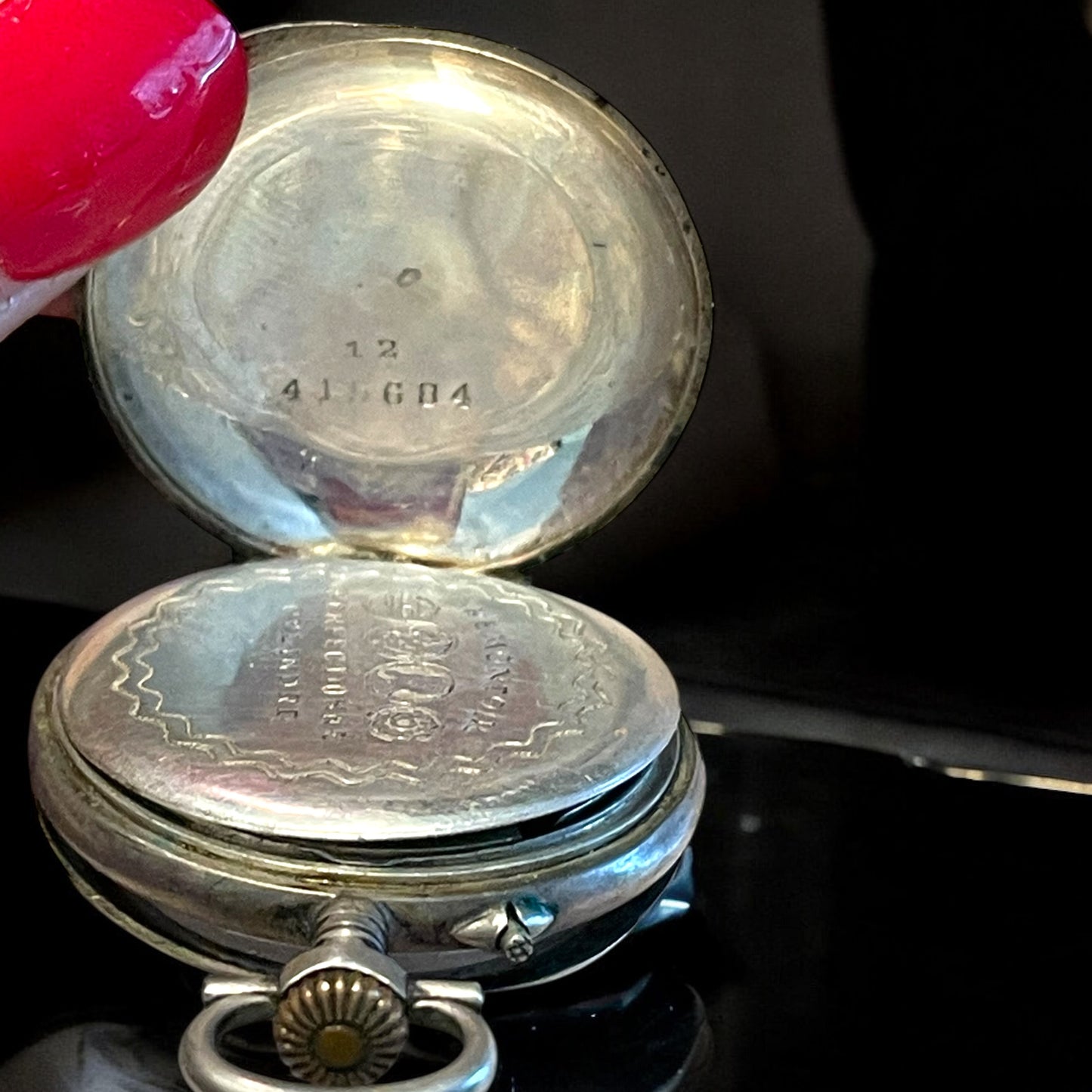 Orologio fine ‘800 monachina in argento