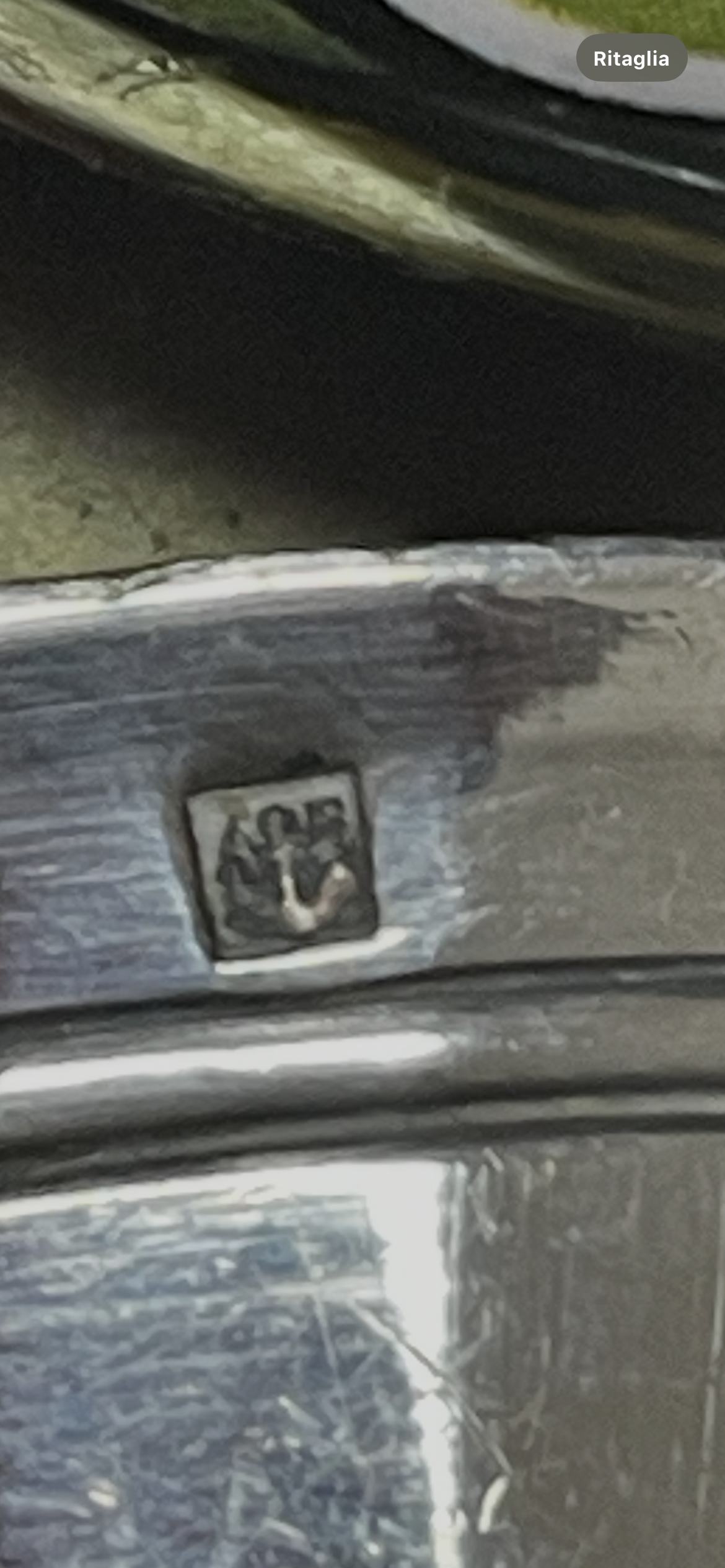 Piccolo calice in argento inciso, fine ‘700, Belgio