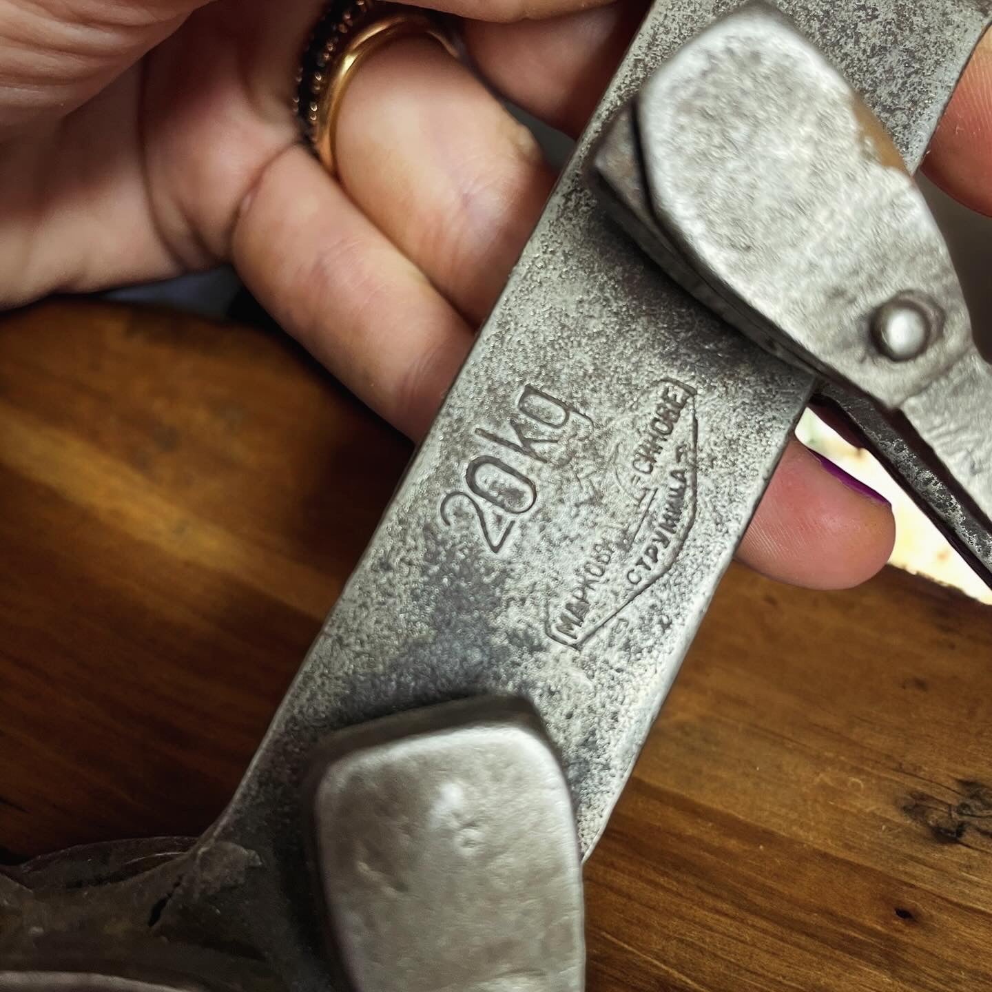 Large ancient Roman steelyard scales