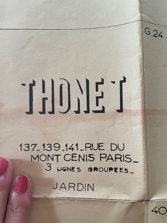 Catalogo pieghevole rarissimo Thonet collezione Jardin anni ‘50