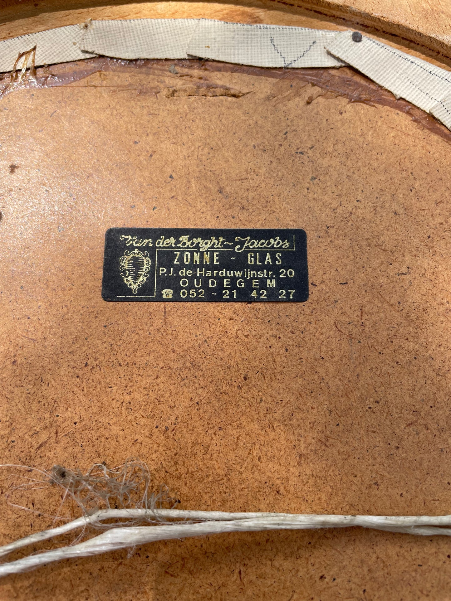 Cornice fine ‘800 da specchio con dipinto gattino anni ‘60