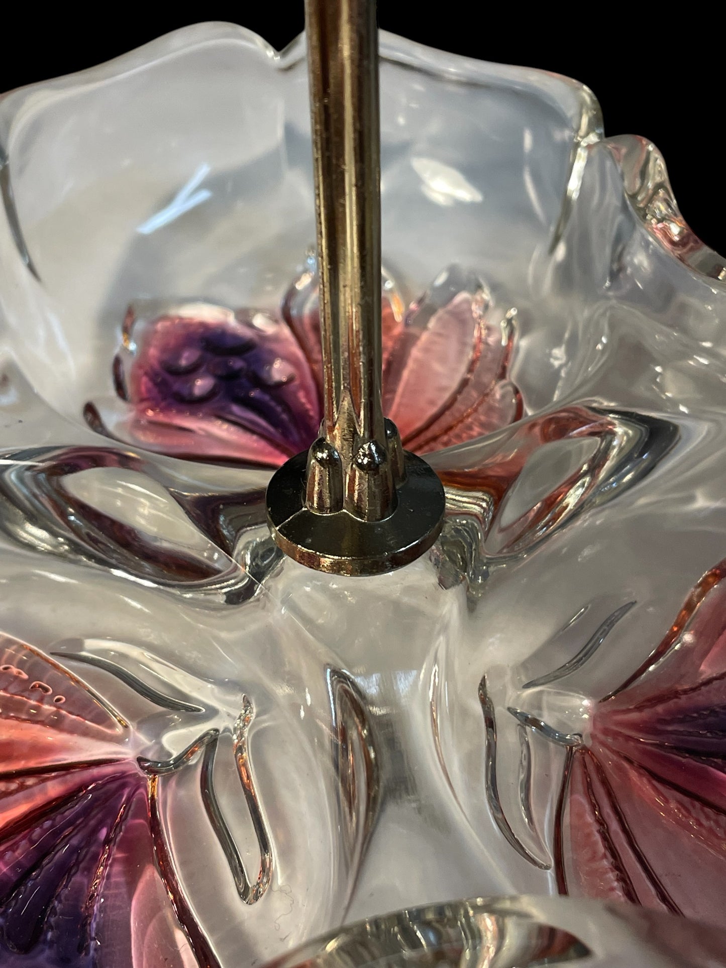 Alzata in cristallo francese da aperitivo, anni ‘50