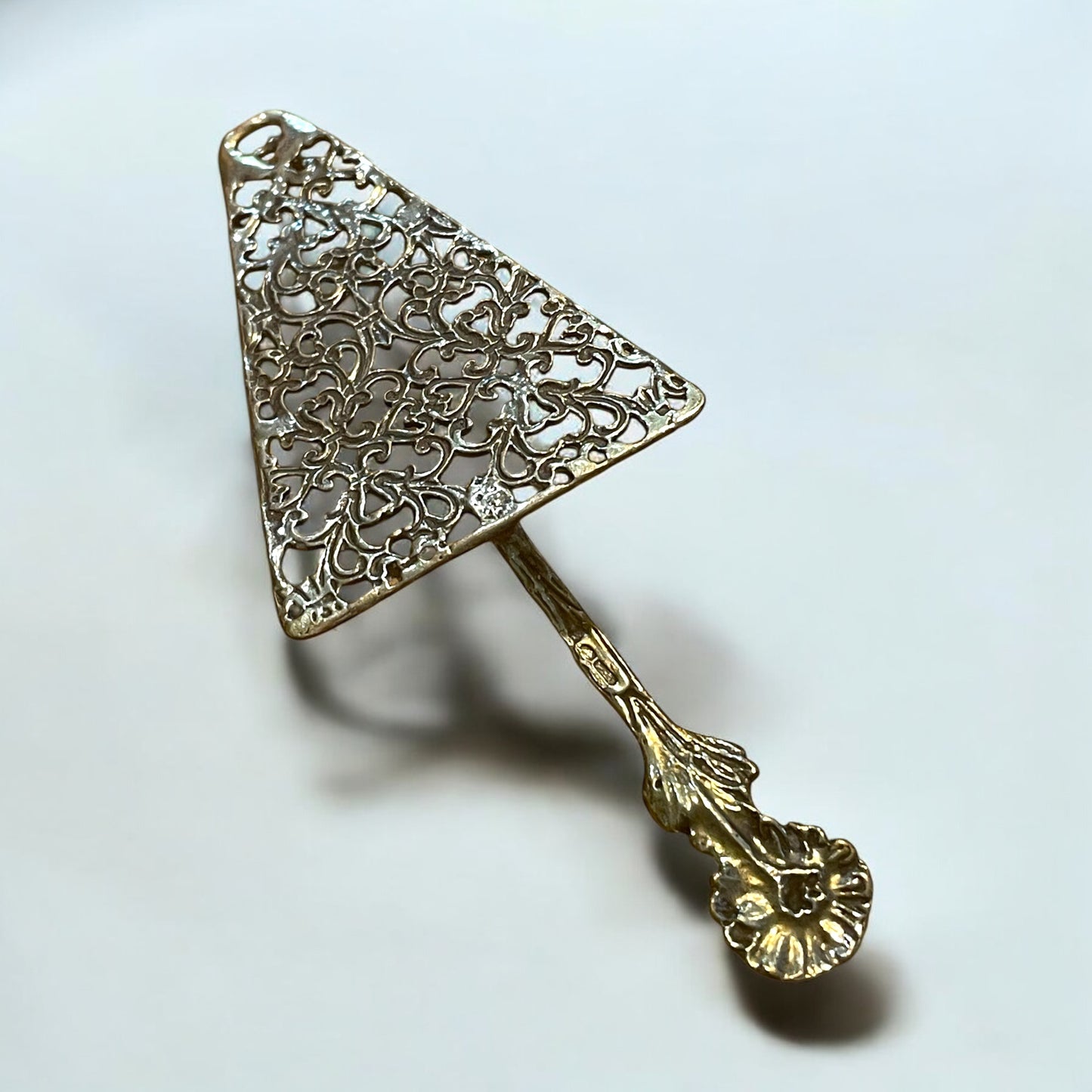 Miniatura in argento titolo 800, paletta da torta anni ‘40