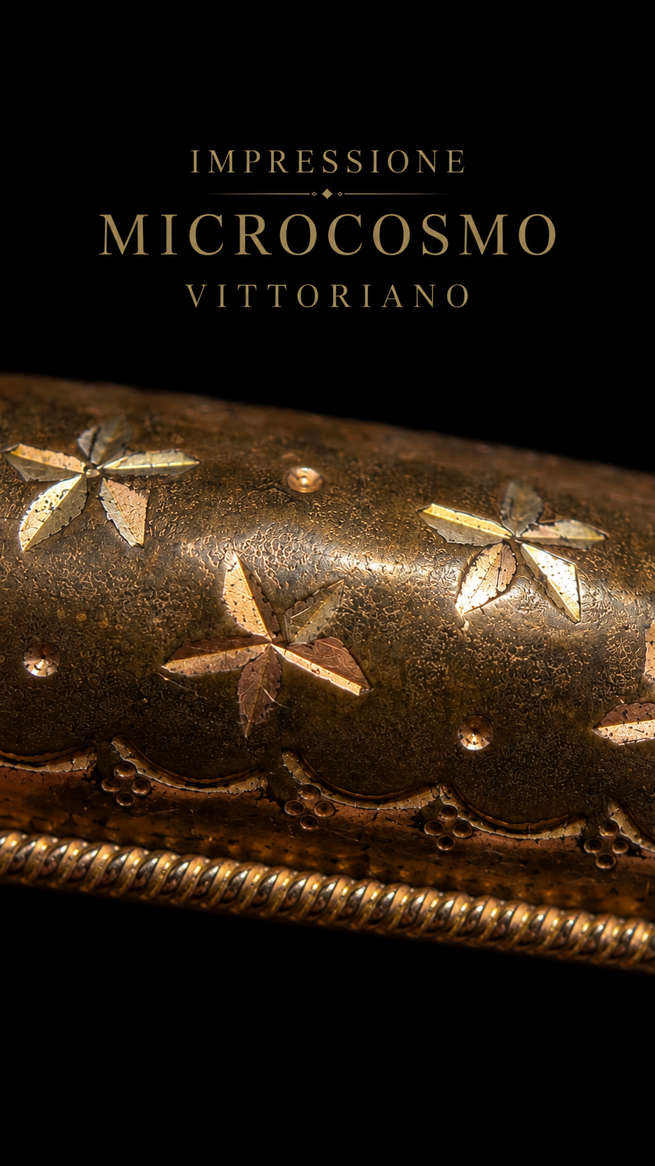 Antica spilla vittoriana autentica 1880 ca con cielo stellato, dorata