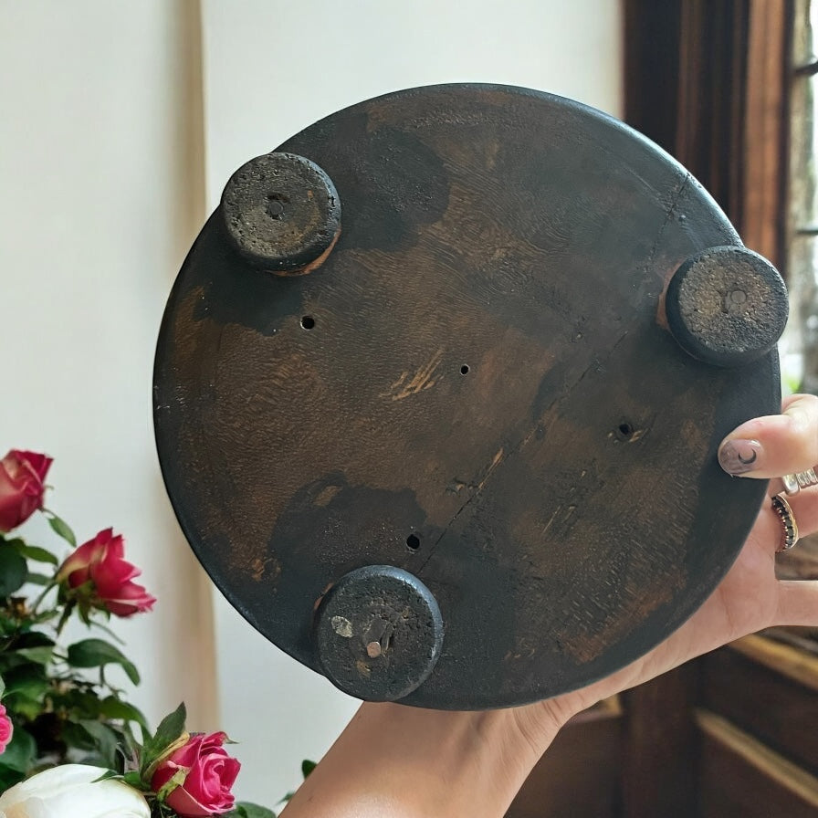 Antica campana per boule de mariage, fine ‘800 con base lignea