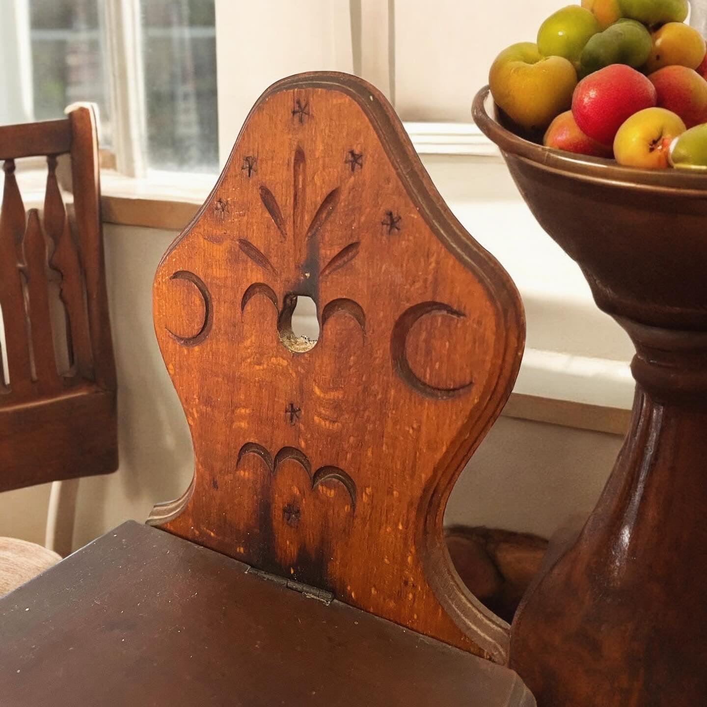 Antique porcelain flour container