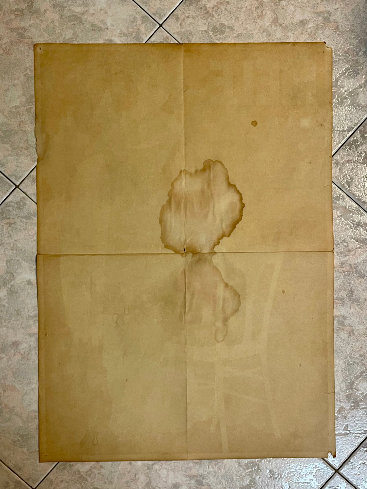 Manifesto pubblicitario liberty Confezioni MELE riedito 1970, 65 x 46 cm.