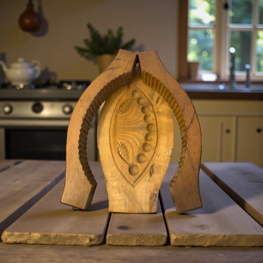 Grande antico stampo per burro, Alta Savoia ca primo ‘900