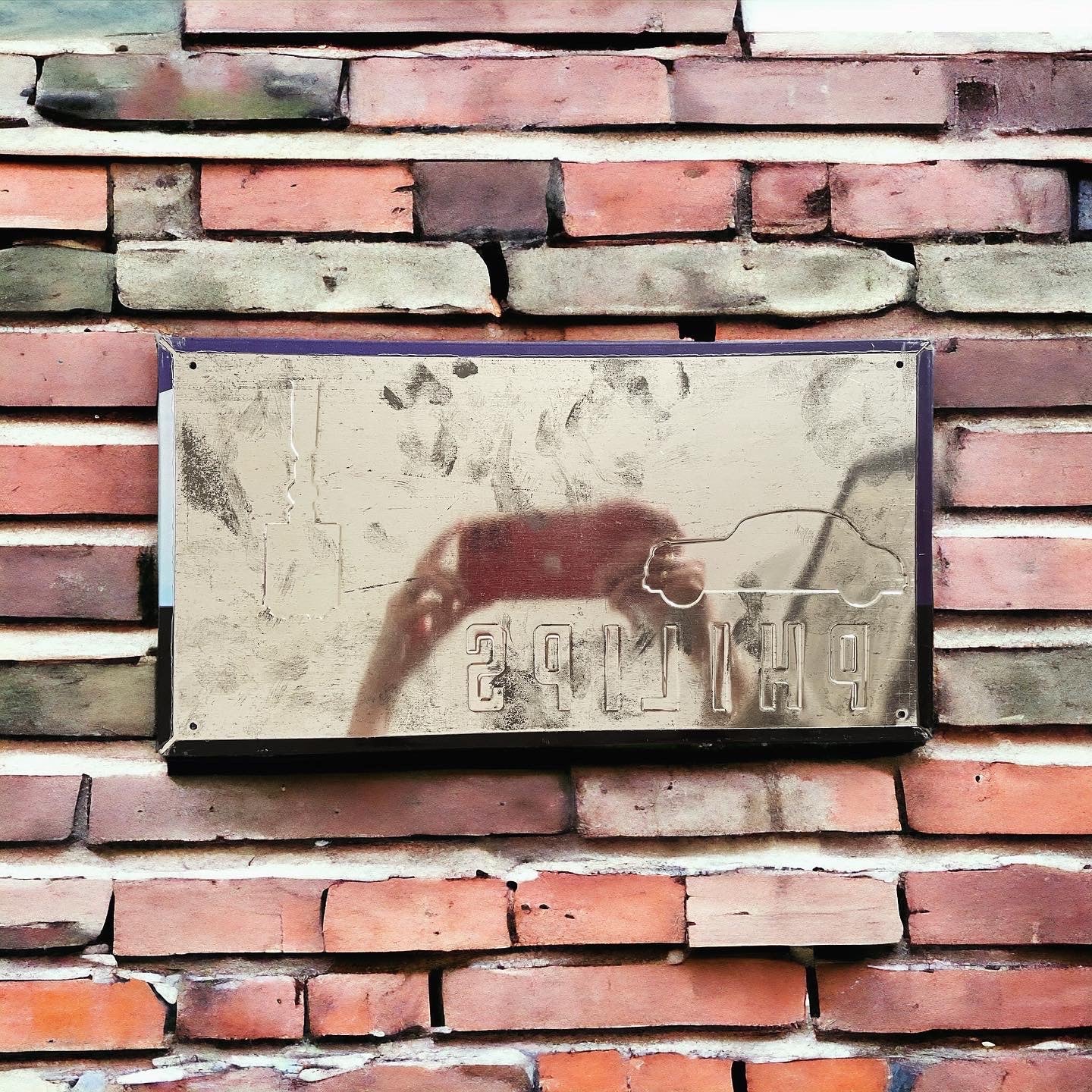 Philips car light bulbs sign