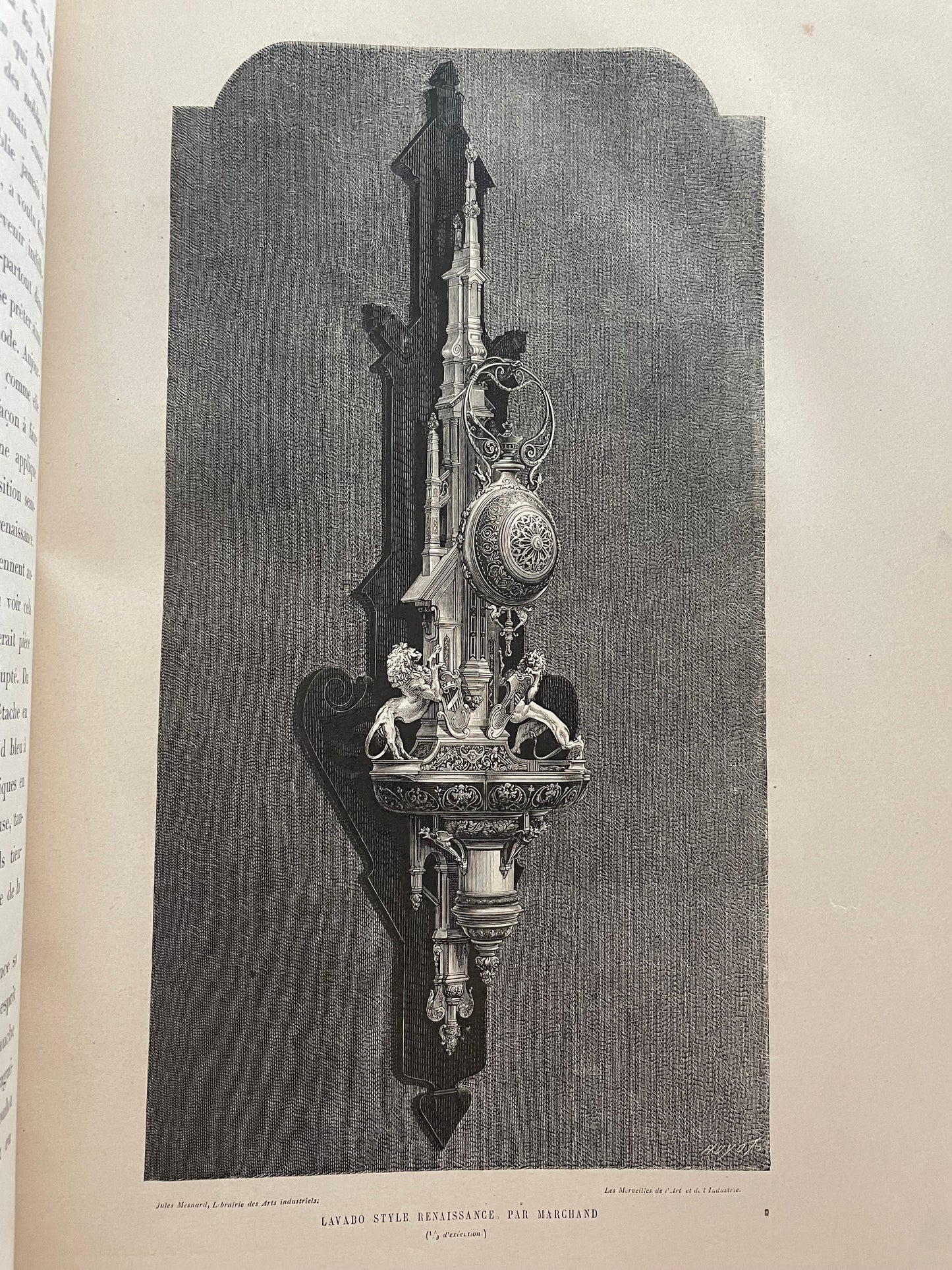 Grande libro raro 1873 “Les Merveilles de l’Art et de l’Industrie”
