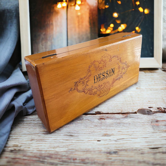 Antique drawing box 