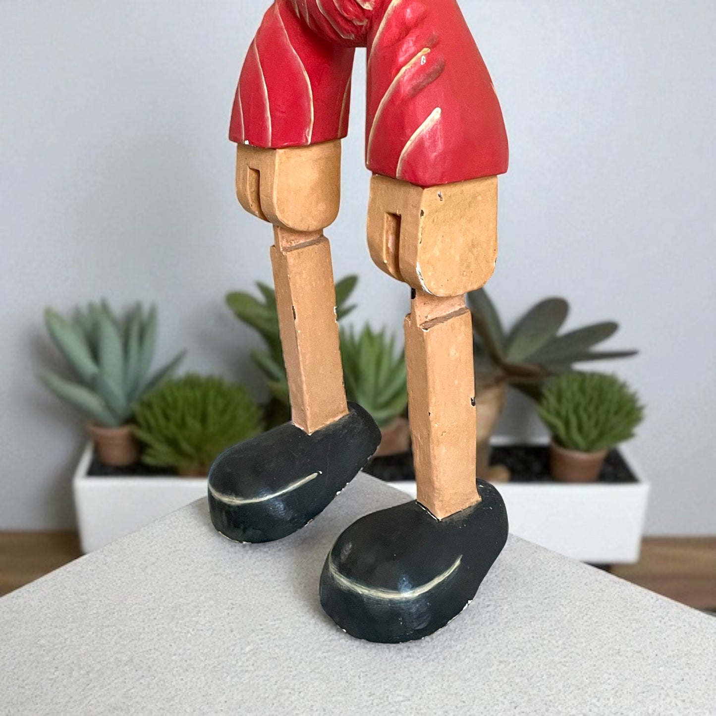 Grande burattino Pinocchio vintage h totale 80 cm