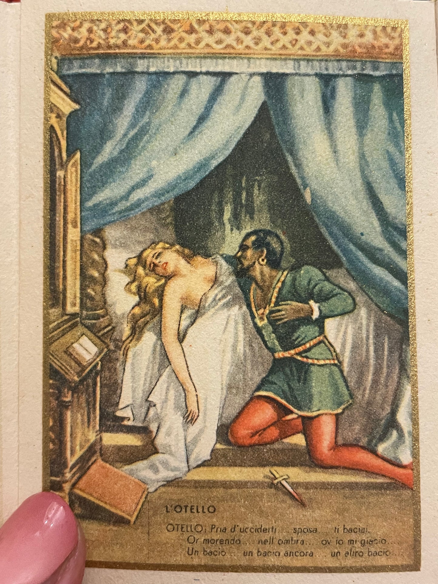 Calendarietto da barbiere 1951, cinquantenario Giuseppe Verdi