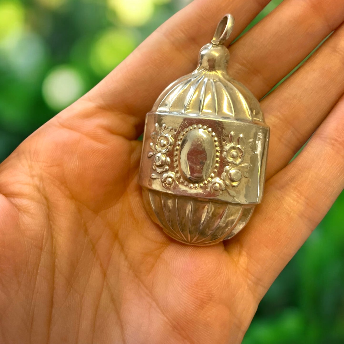 Antico sonaglio argento titolo 800