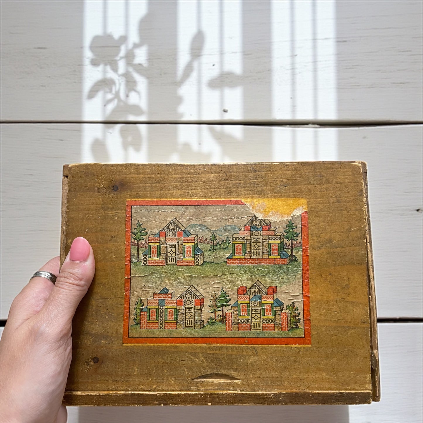 Set di costruzioni d’epoca Baukasten tedesco, anni ‘20 - ‘30