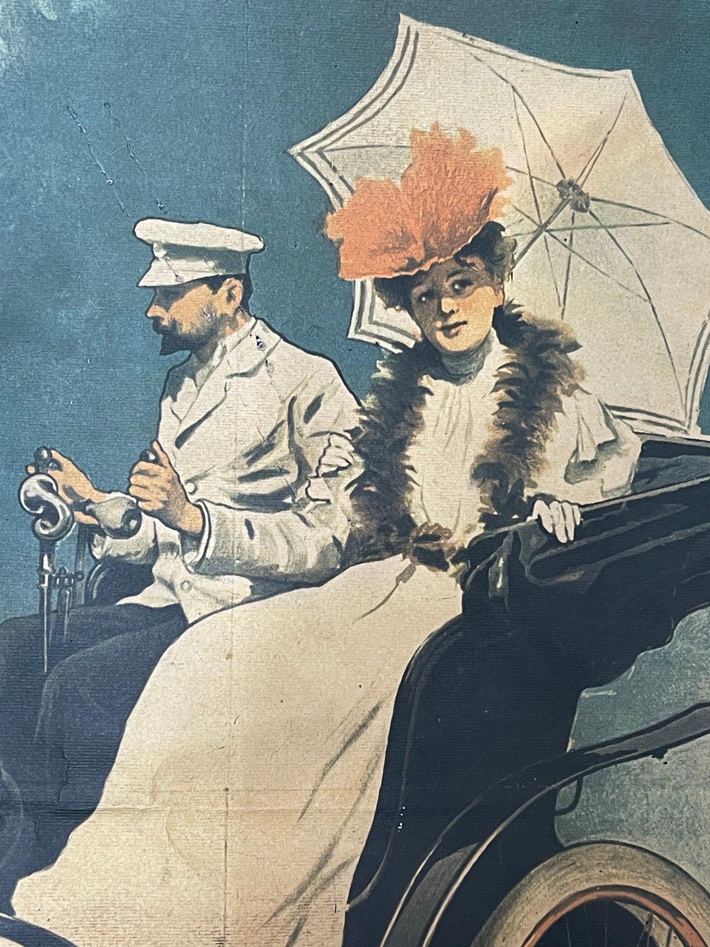 Manifesto Carpanetto per Fiat in riedizione originale e rara Nebiolo anni ‘70 / Cartiera Fedrigoni