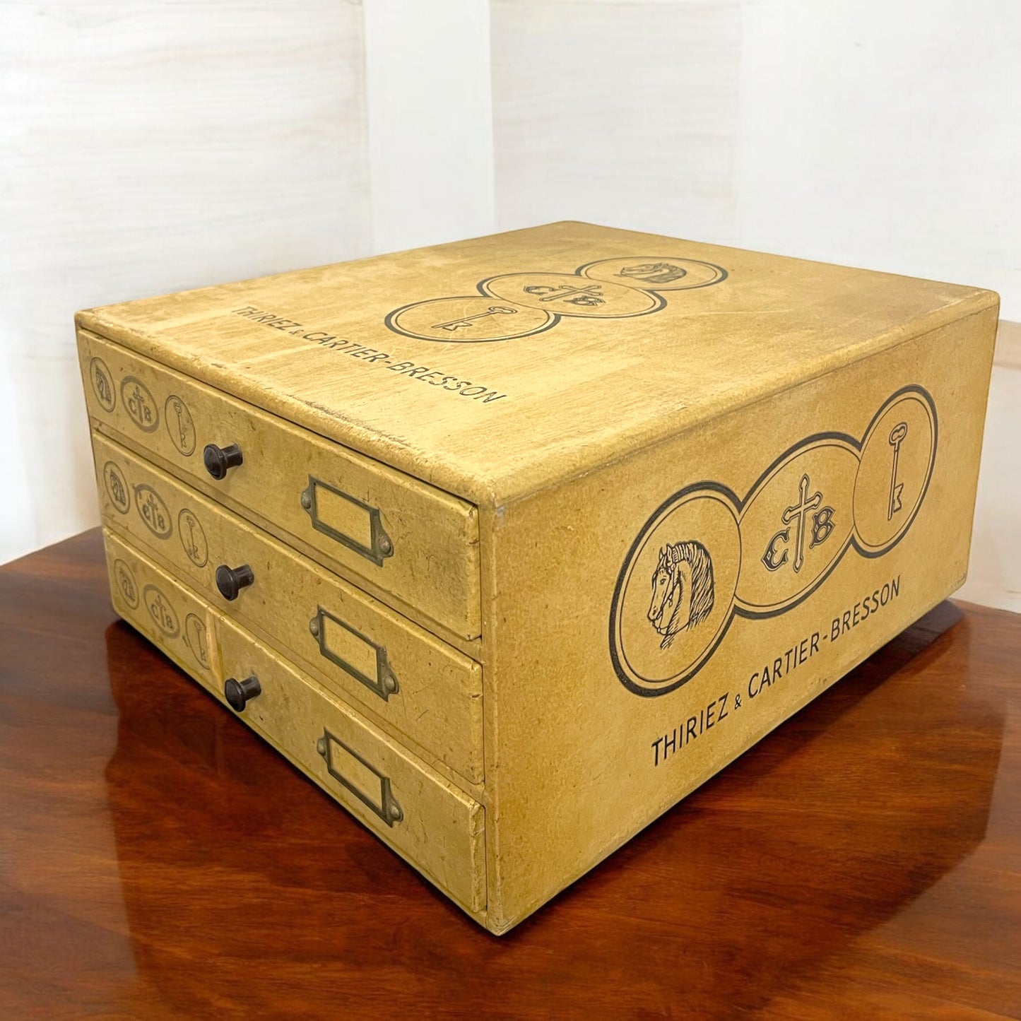 Cassettiera merceria anni ‘30 Thiriez Bressons in legno