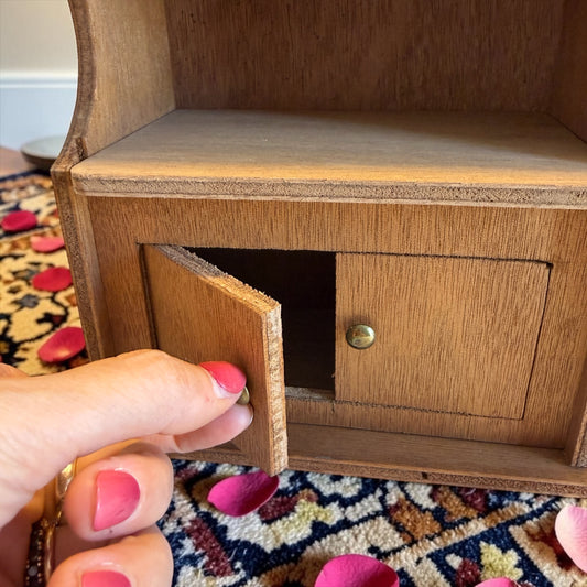 Buffet credenza casa delle bambole smontabile, legno, Dilecta prima metà ‘900