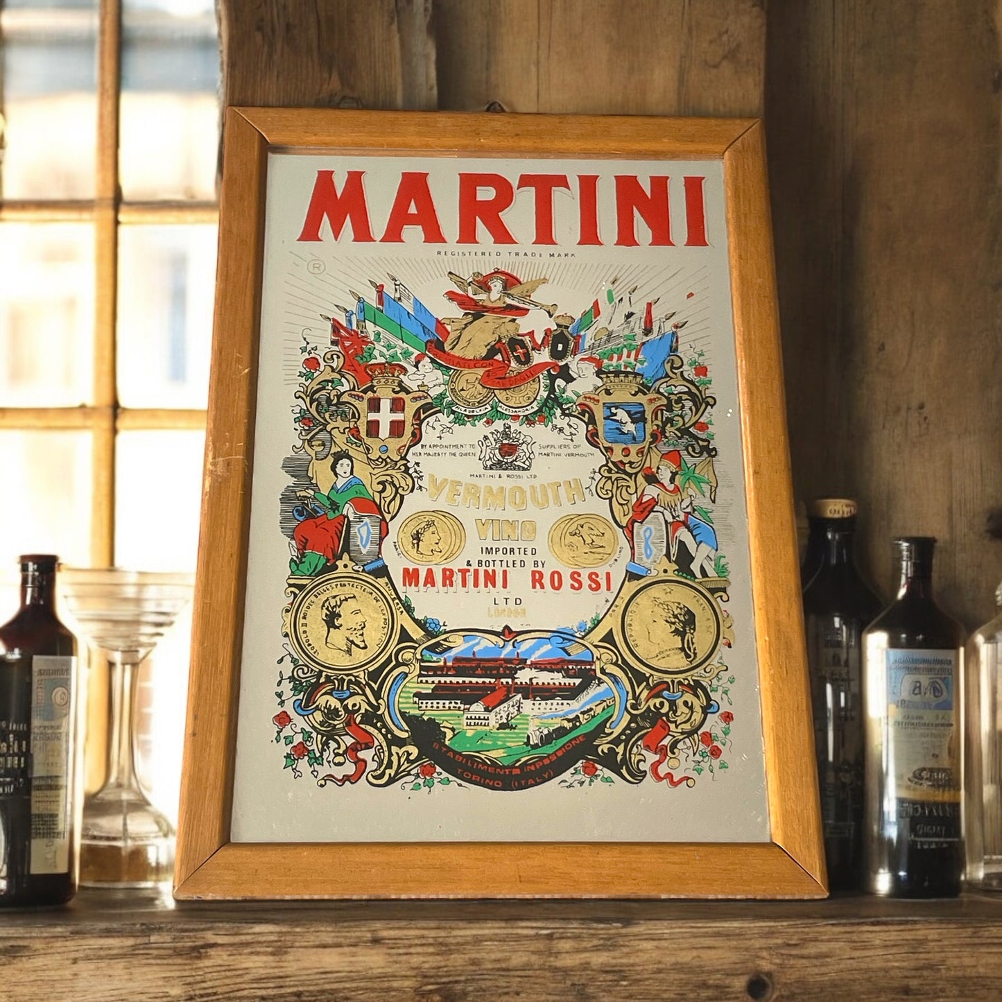 Specchio Martini e Rossi con errore di stampa, anni ‘70