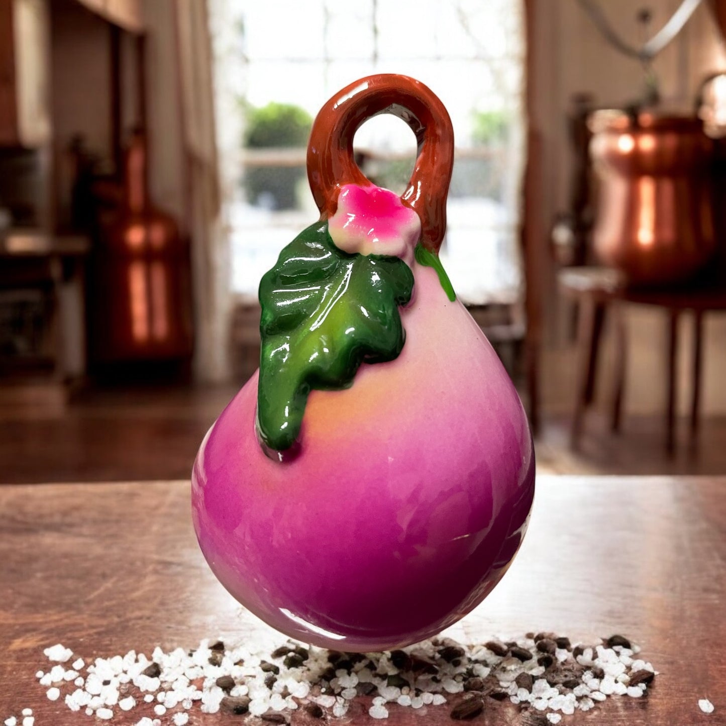 Coppia sale e pepe ravanelli ceramica anni ‘80 vintage