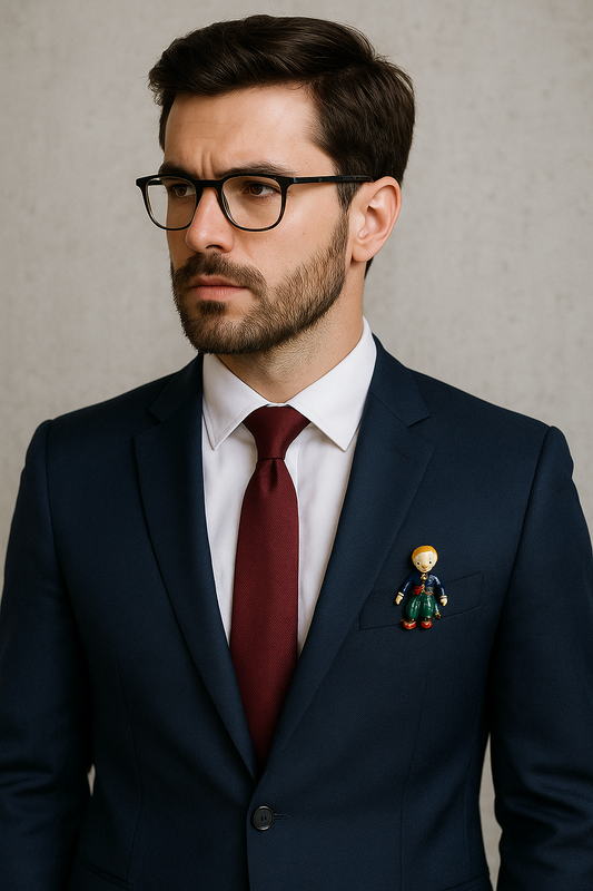 Spilla anni ‘60 metallo dorato smaltato