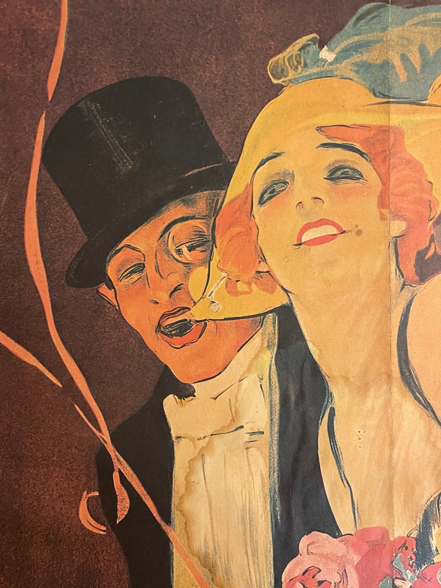 Manifesto Carnevale Montevideo 1923 riedito 1970, 65 x 46 cm