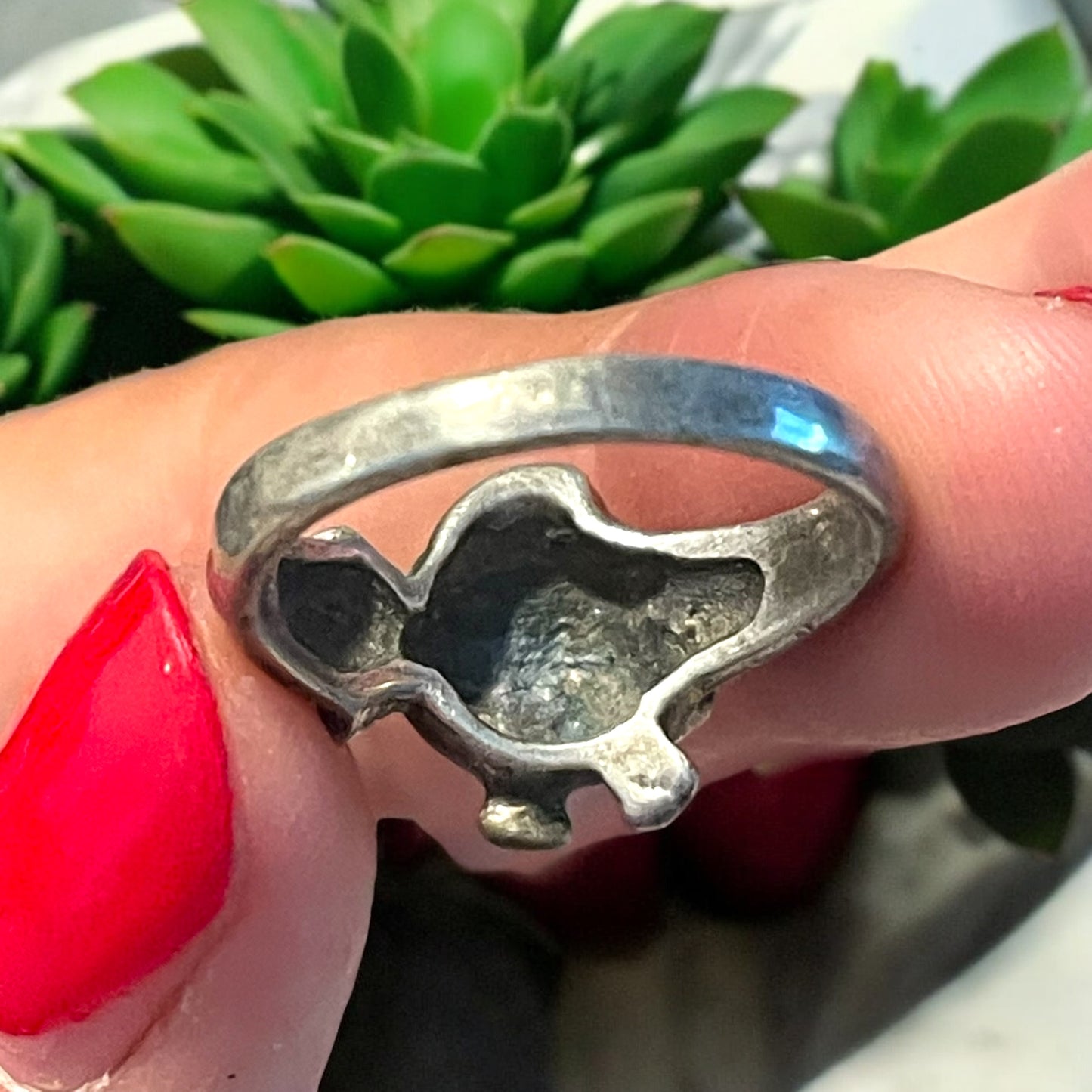 Anello pesce in argento 925 anni ‘60 originale vintage