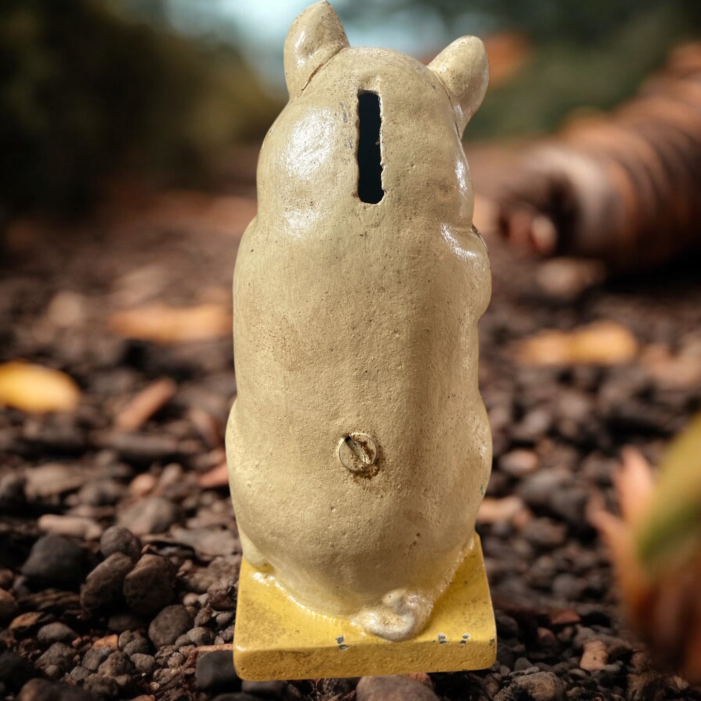 Salvadanaio in ghisa, seconda metà ‘900, “The wise Pig”.