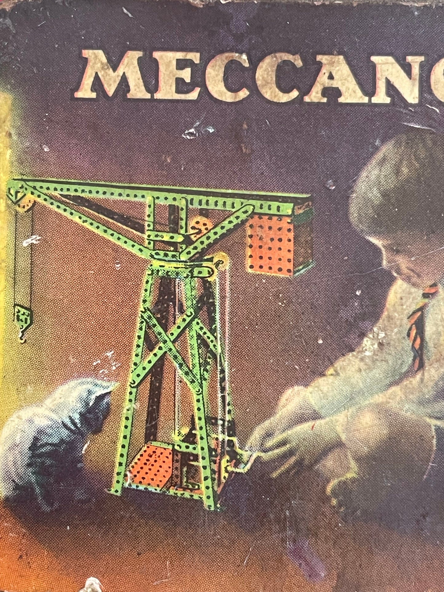 Scatoletta in latta antica Meccano, anni ‘30 - ‘40