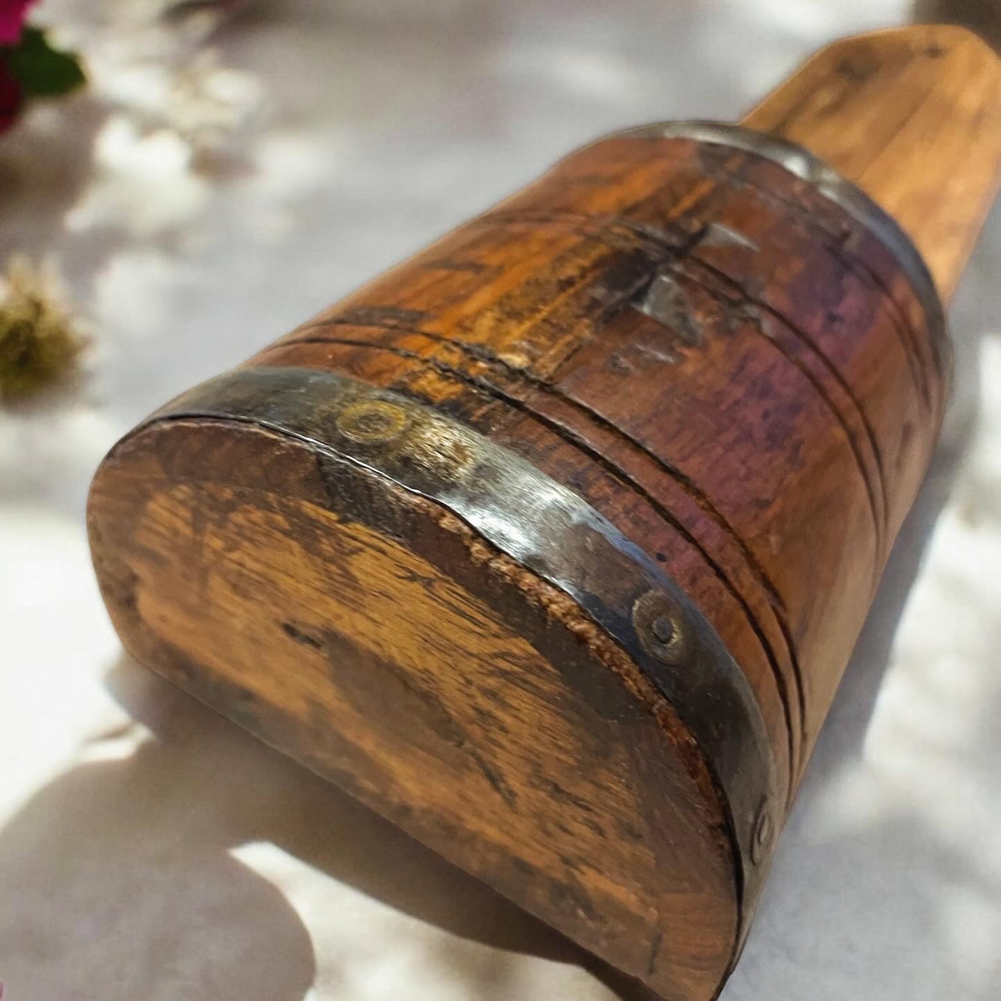 Antique Dutch wooden pepper shaker