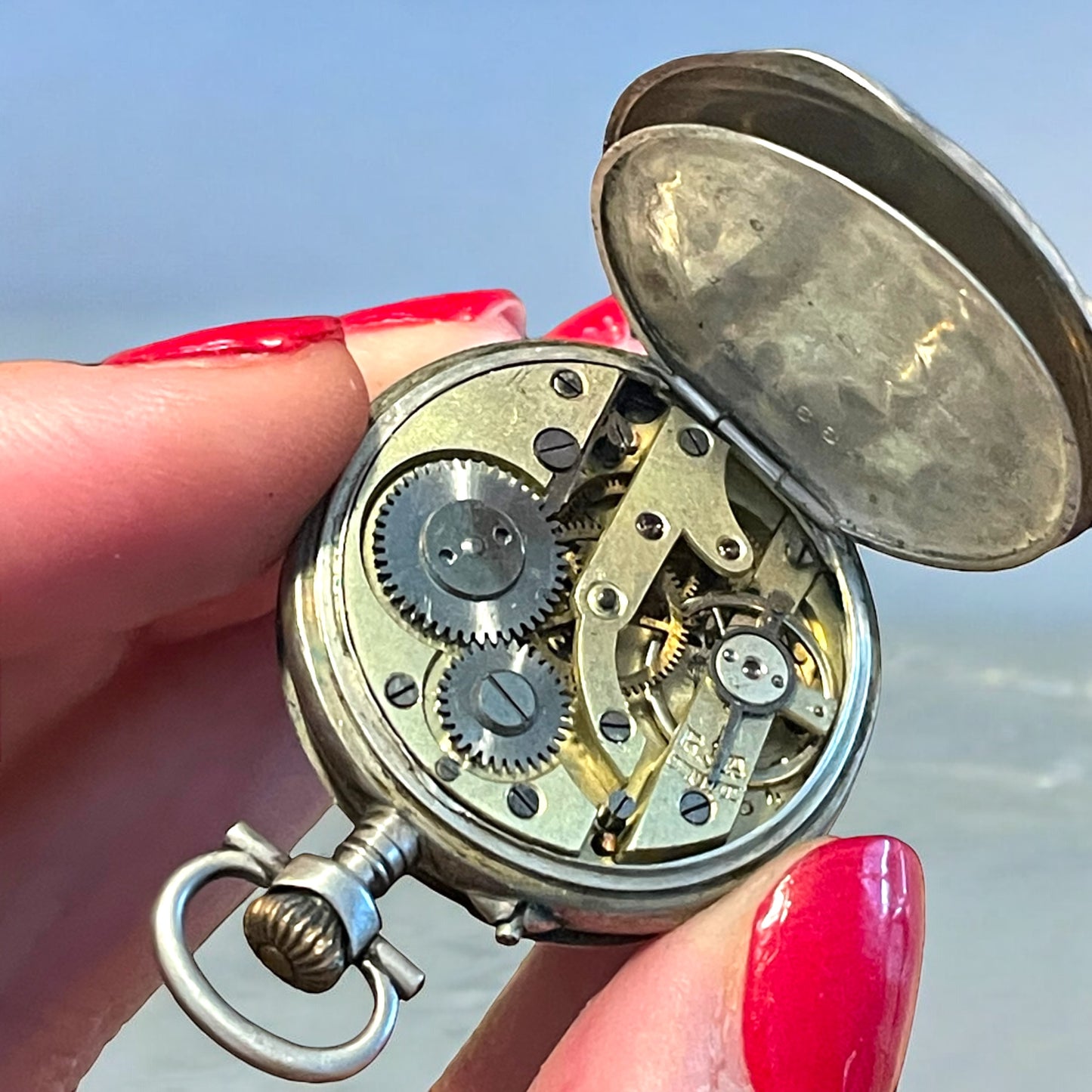 Orologio fine ‘800 monachina in argento