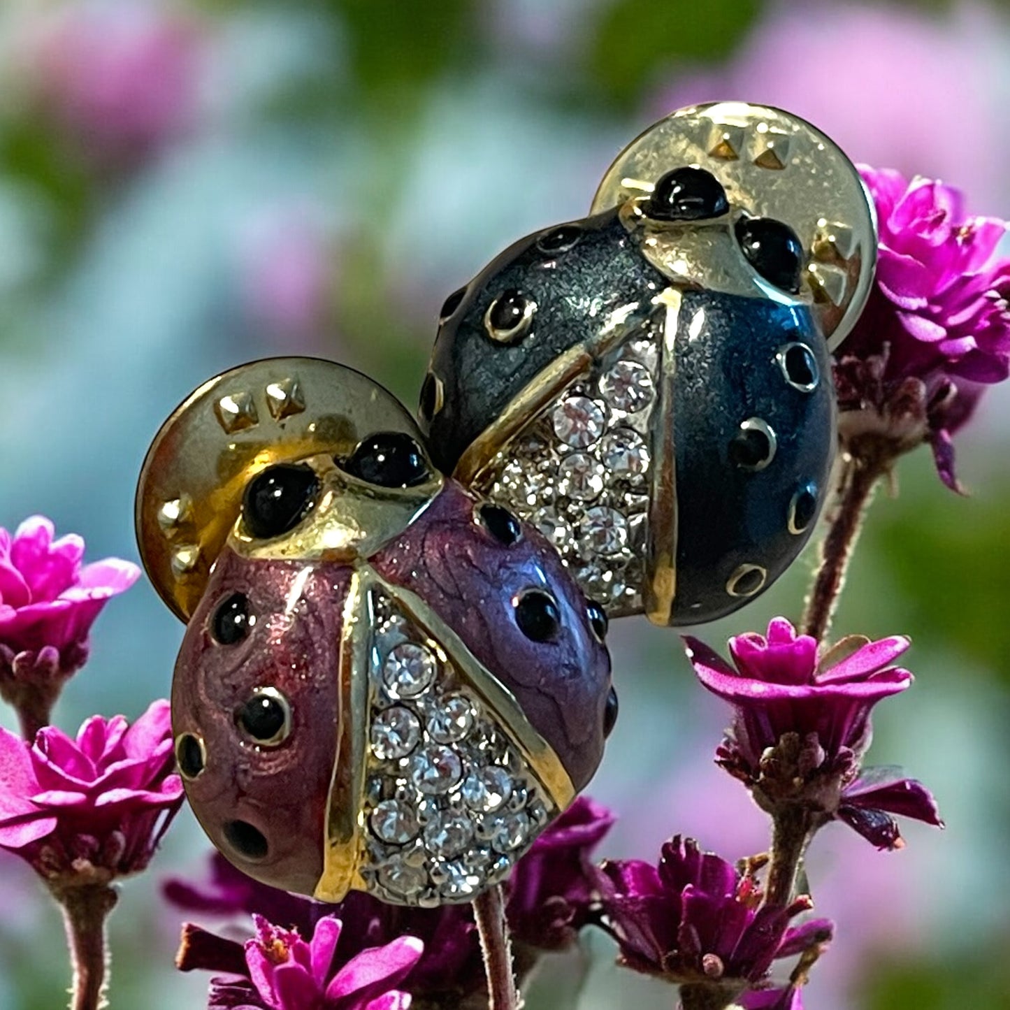 Spilla coccinella anni ‘70 / versione in rosa