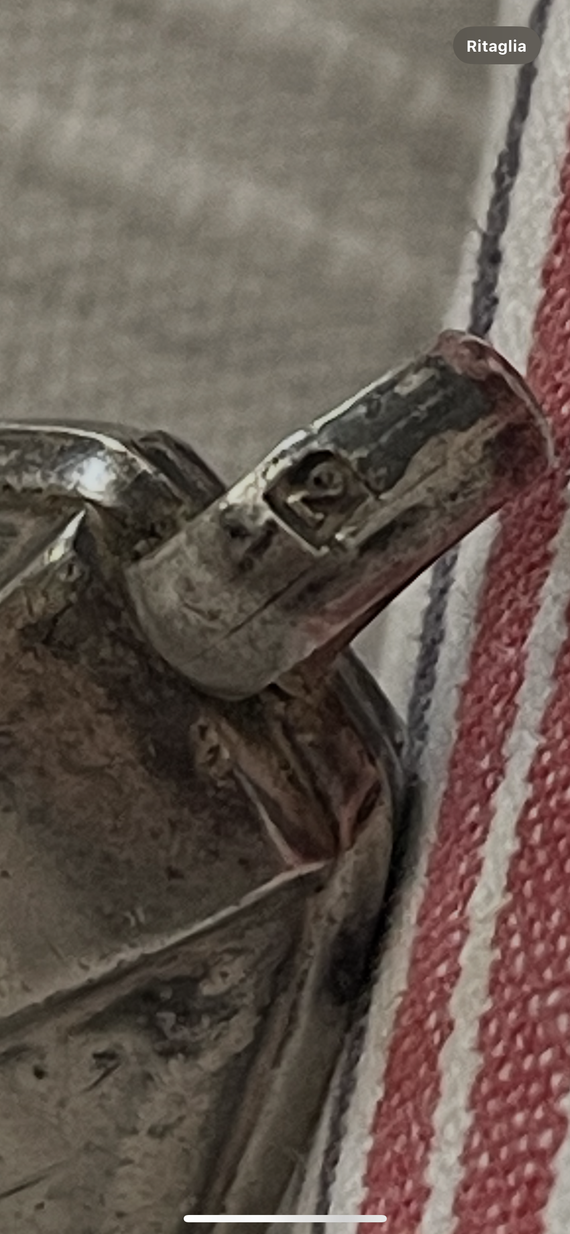 Sonaglio antico art déco in argento