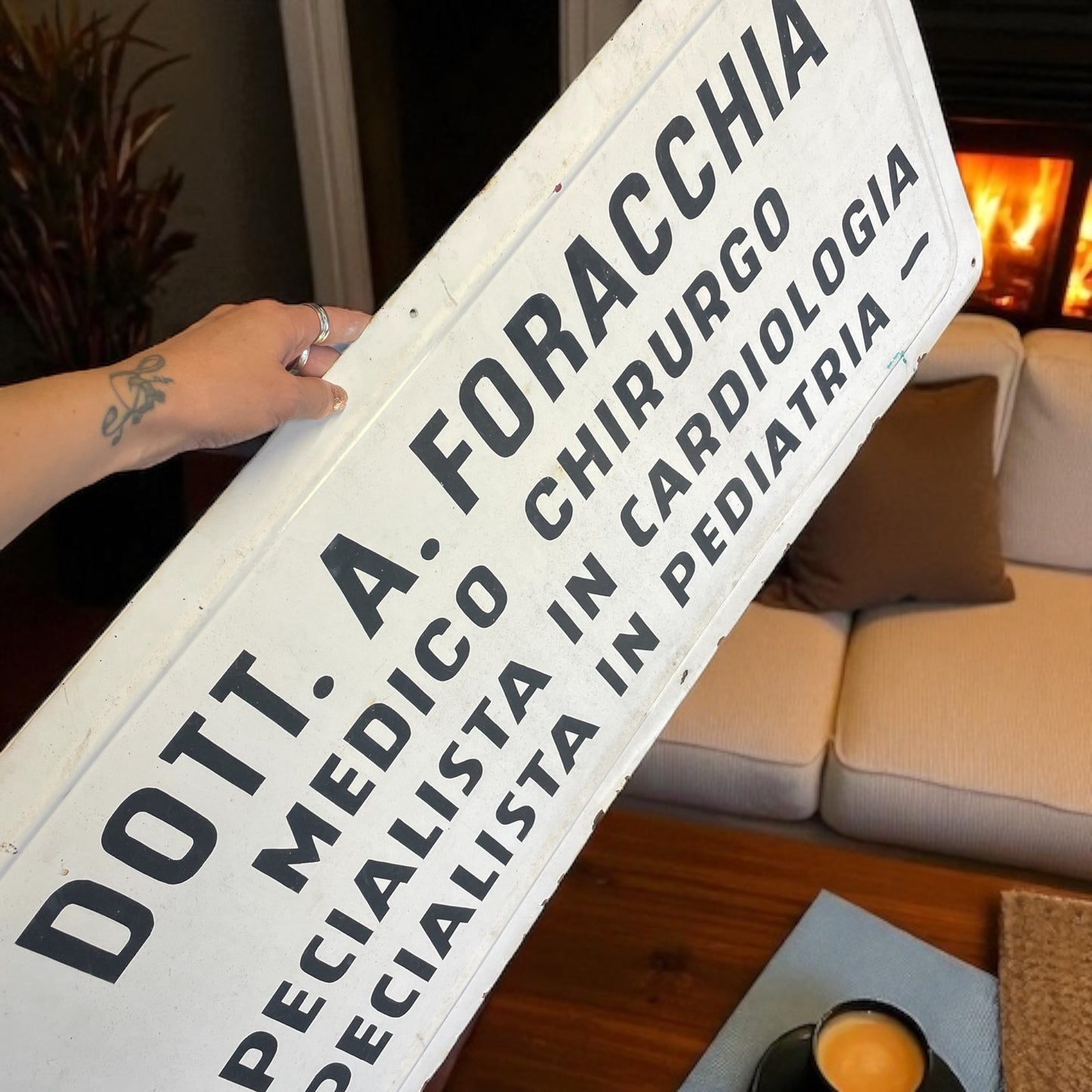 Enorme insegna medica Dott. Foracchia anni ‘40