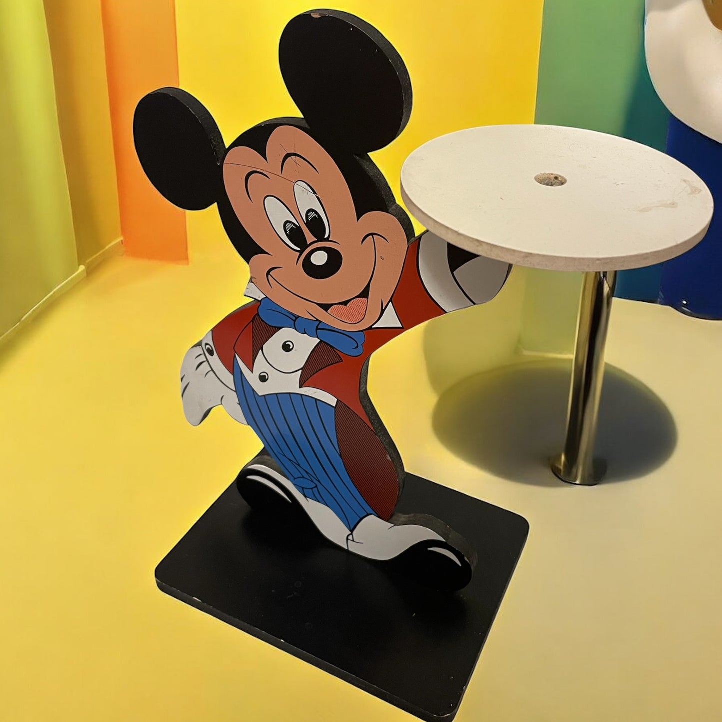 Servitore in legno Topolino cameriere pezzo raro, fine anni ‘80 originale Disney