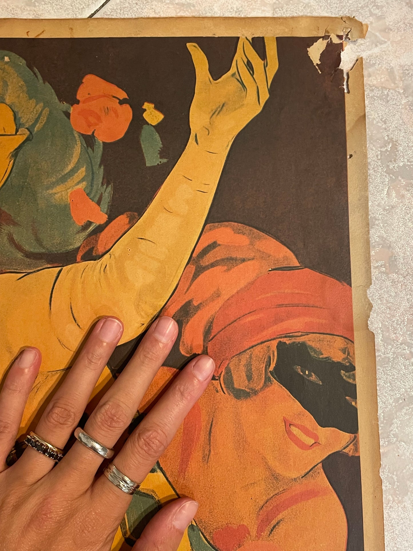 Manifesto Carnevale Montevideo 1923 riedito 1970, 65 x 46 cm