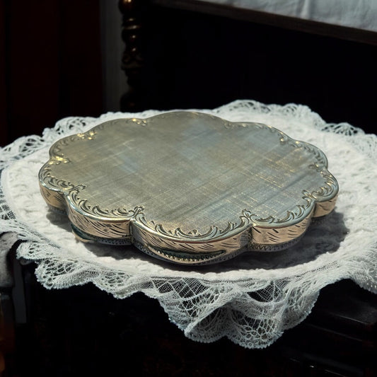 Porta cipria anni ‘30 in argento 800