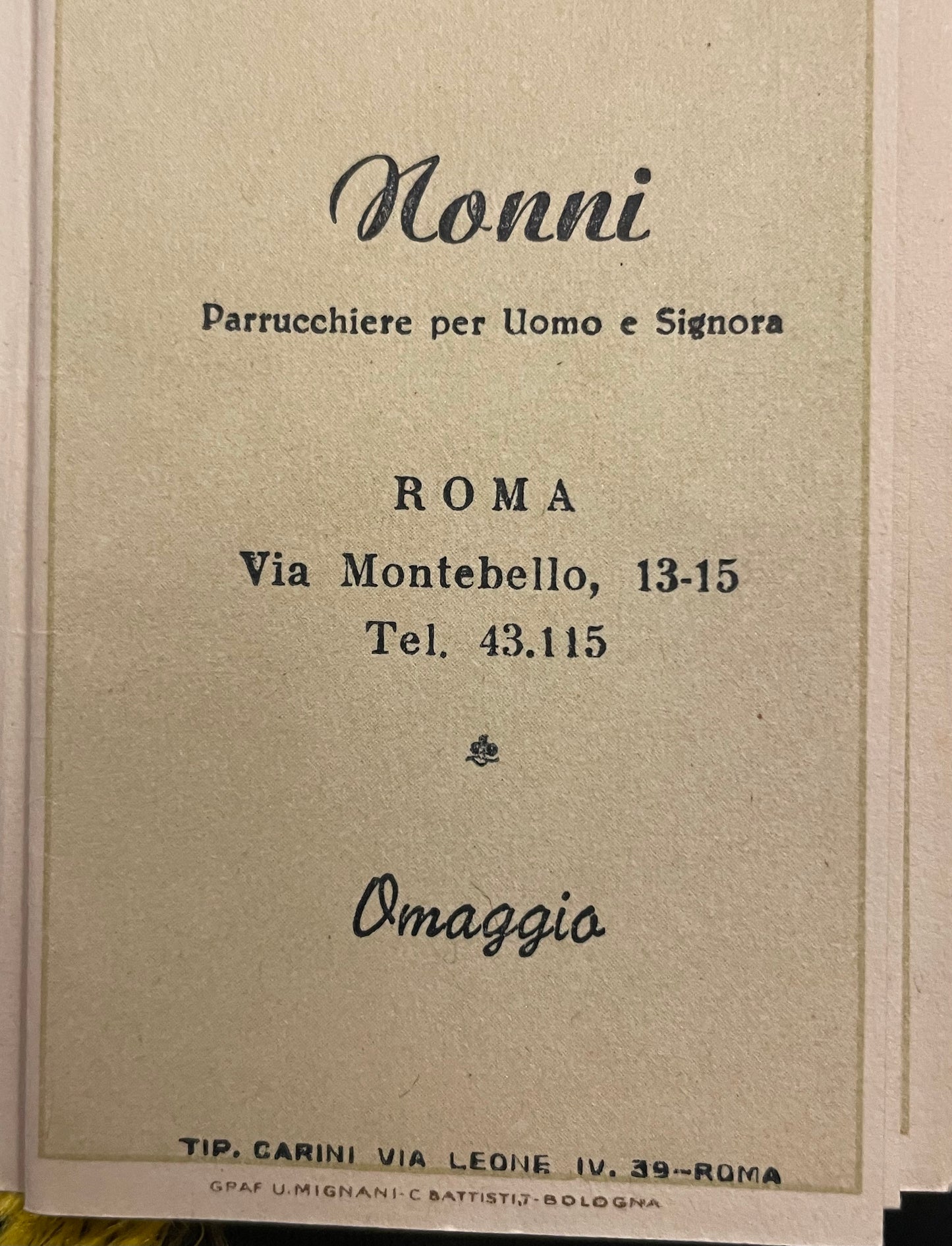 Calendarietto da barbiere 1951, cinquantenario Giuseppe Verdi
