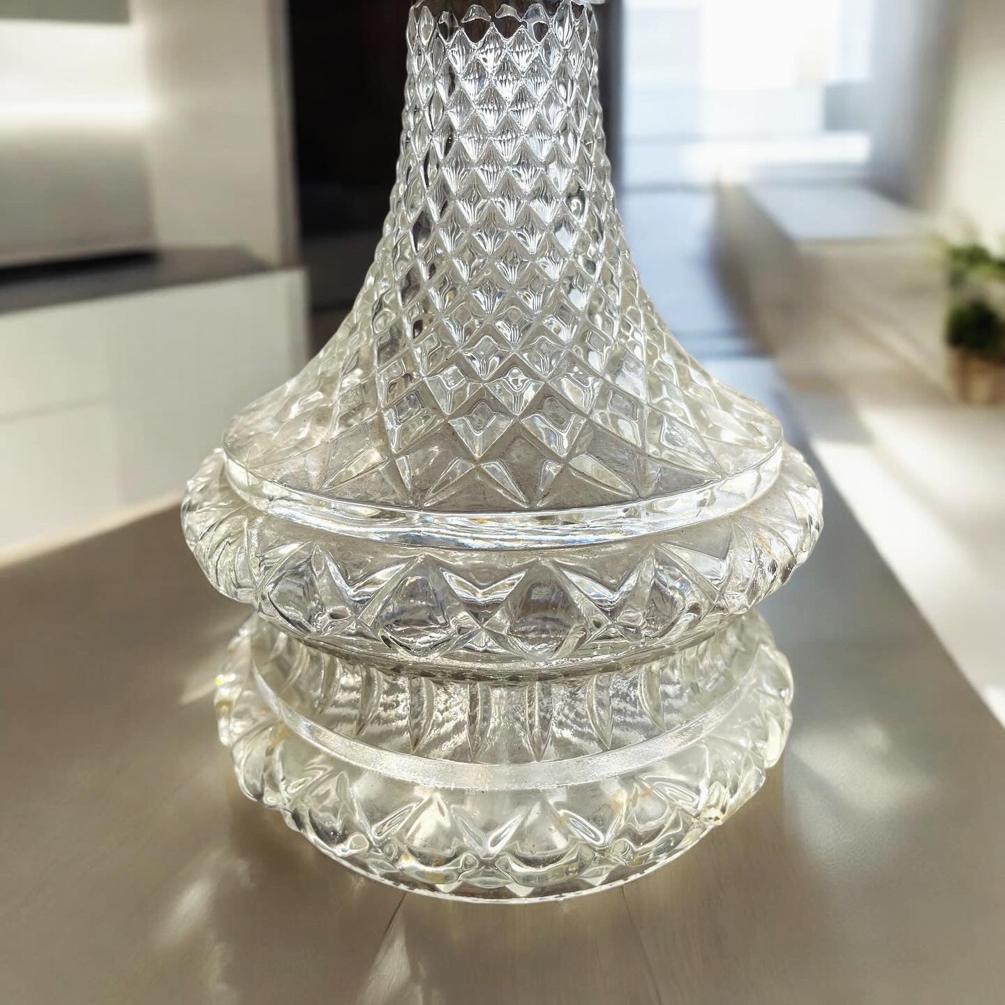 Antique cut glass liquor decanter