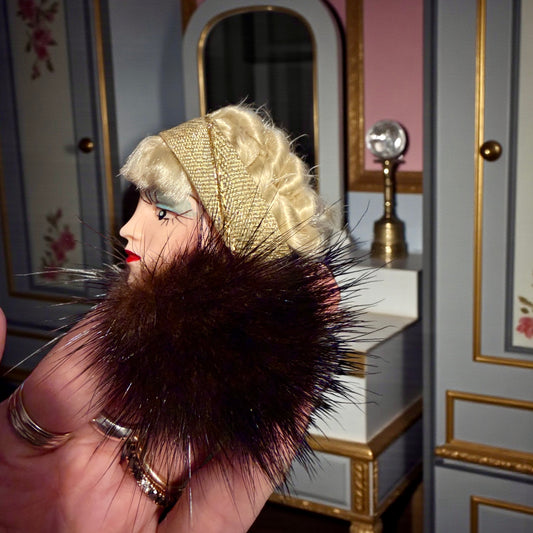 Head brooch spilla volto di donna americana anni ‘50 ca