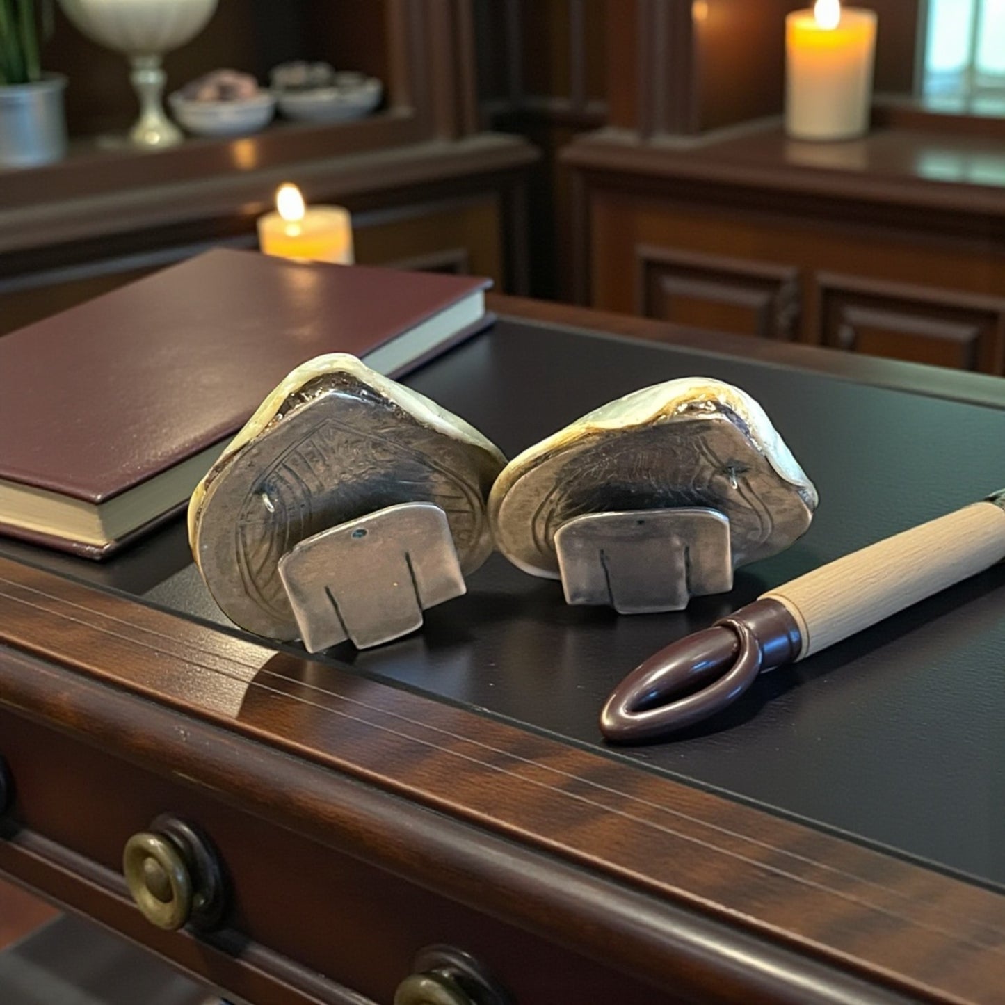 Fibbie antiche gioiello per scarpe, fine ‘800, madreperla ed argento