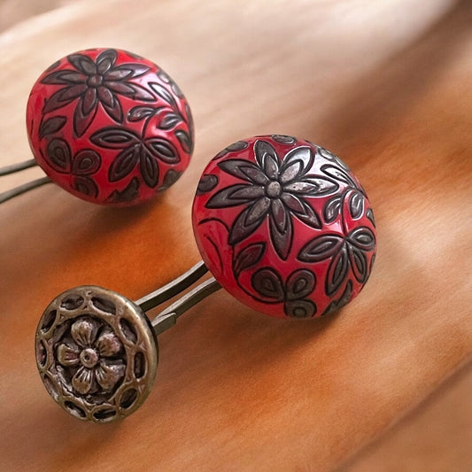 Gemelli da uomo anni ‘70 vintage ispirazione Art Nouveau